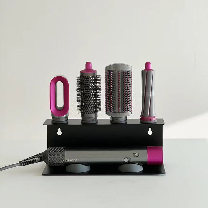 Wall Mount Hair Dryer and Straightener Holder for Bathroom