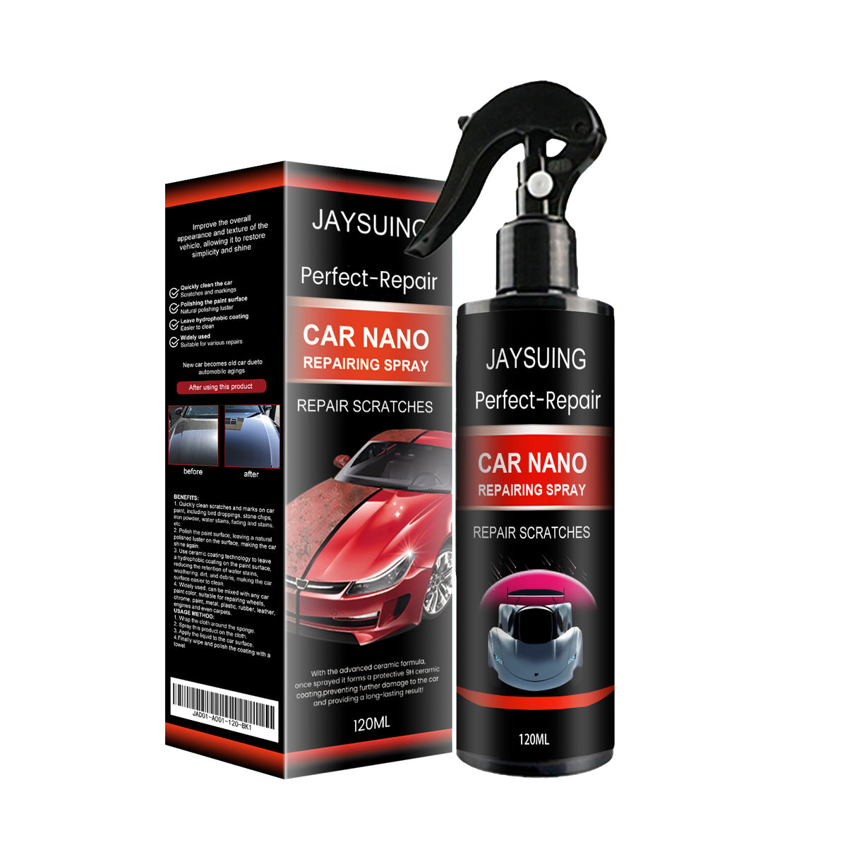 Car Coating Spray for Scratch Repair, Gloss & Protection