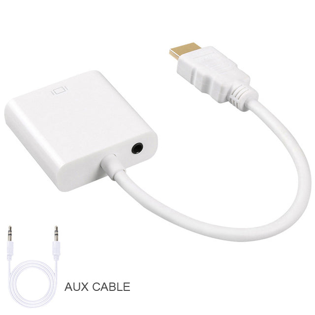 HDMI to VGA Adapter for Laptop to Projector 1080P