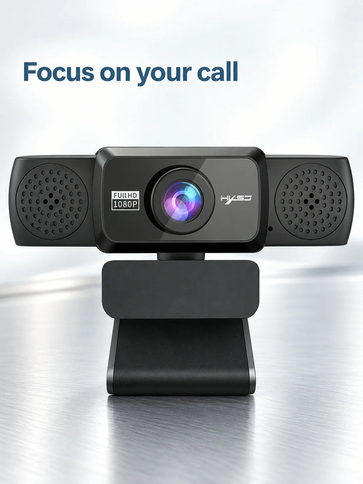 1080P Webcam with Autofocus and Built-in Mic