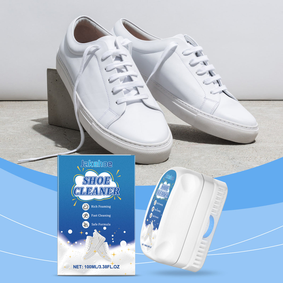 Sneaker Cleaner Foam — Restore White Shoes, No Water
