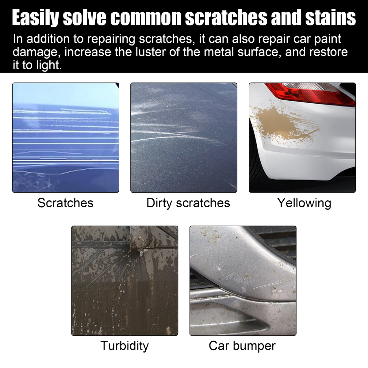 Car Scratch Removal Wax for Light Scratch Repair Gloss