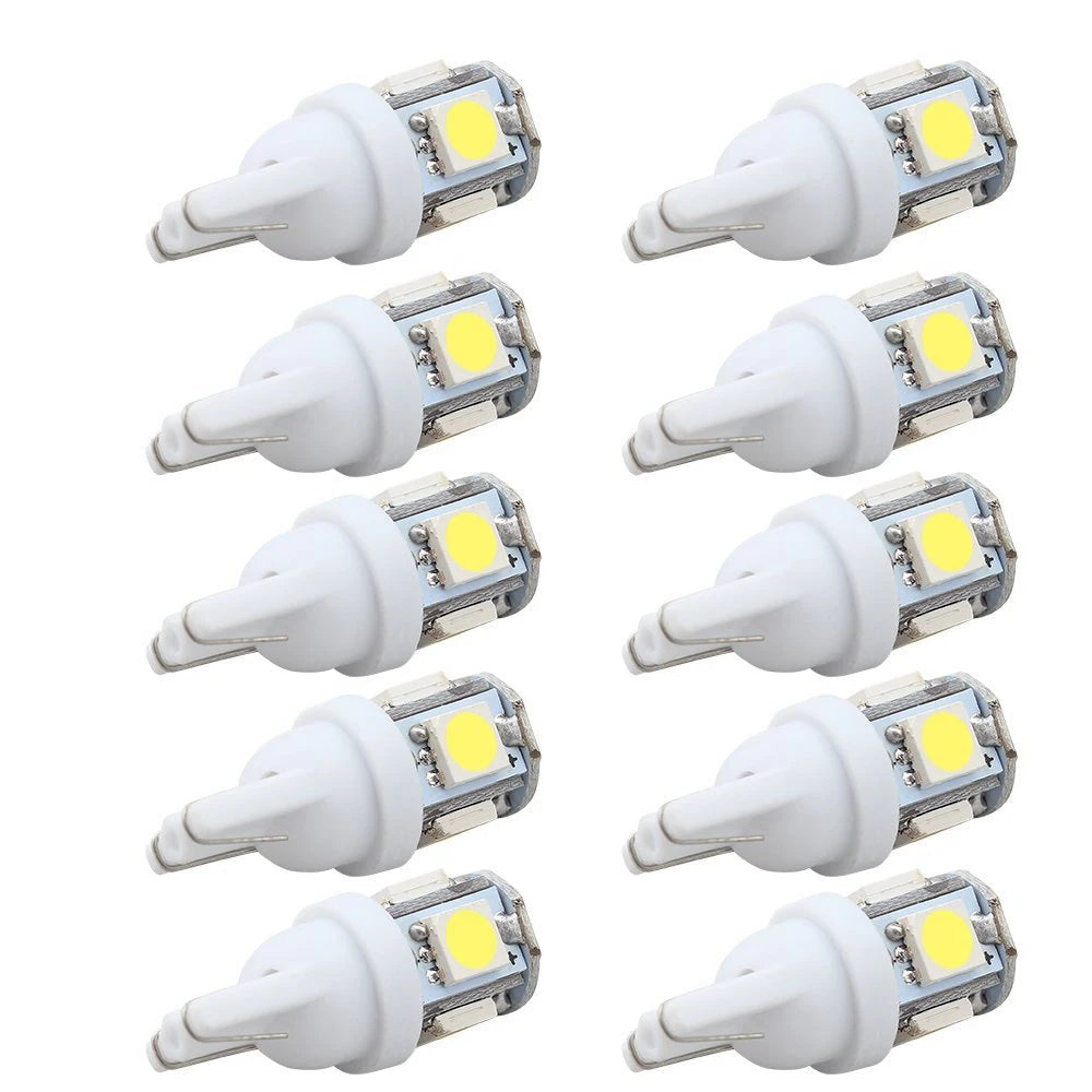LED Parking Bulb 10‑Pack — Bright White T10/194/168/W5W