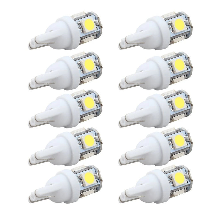 LED Parking Bulb 10‑Pack — Bright White T10/194/168/W5W