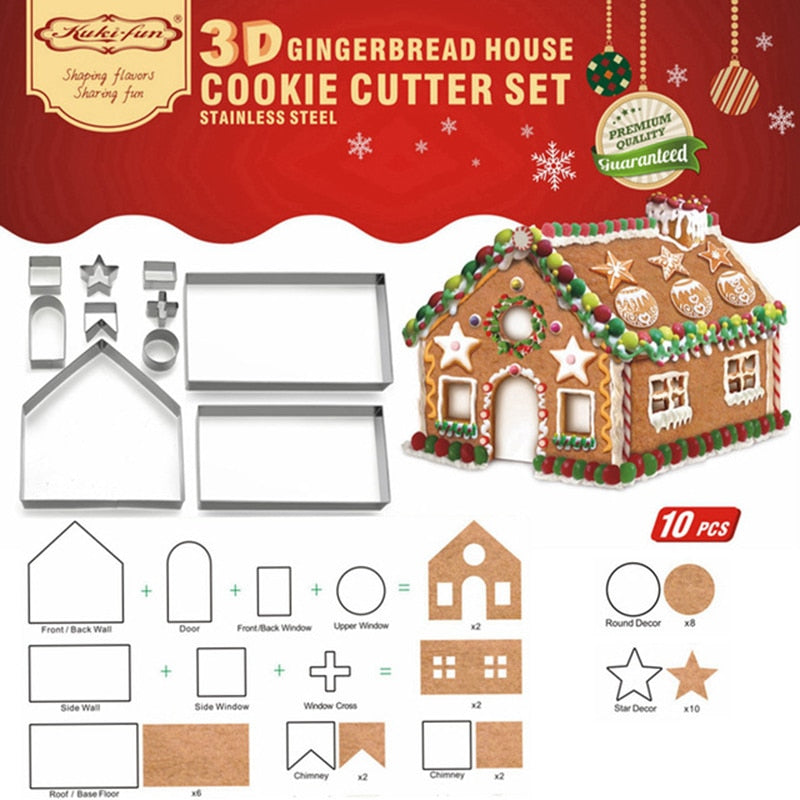 Gingerbread House Cutter Set: Build a Full Holiday House