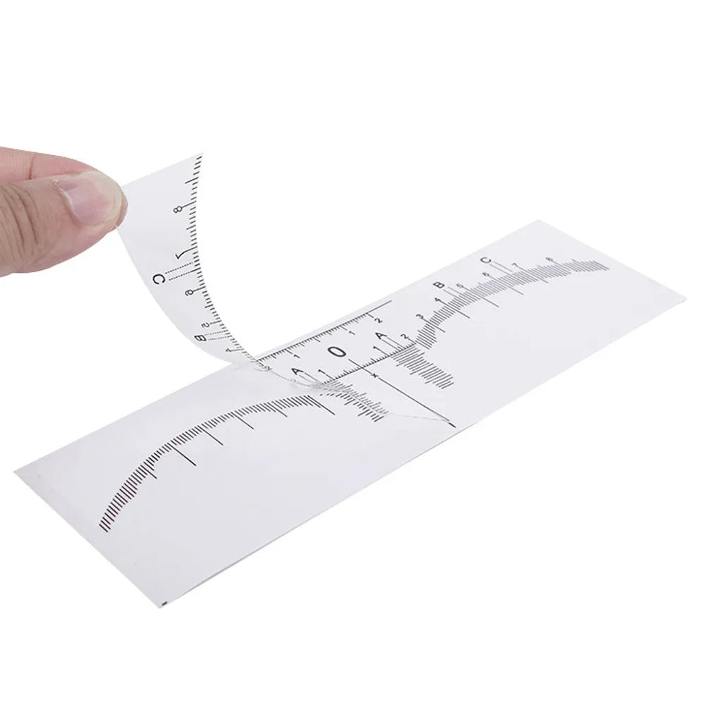 Disposable Microblading Brow Ruler Set — 10 pcs for Precise
