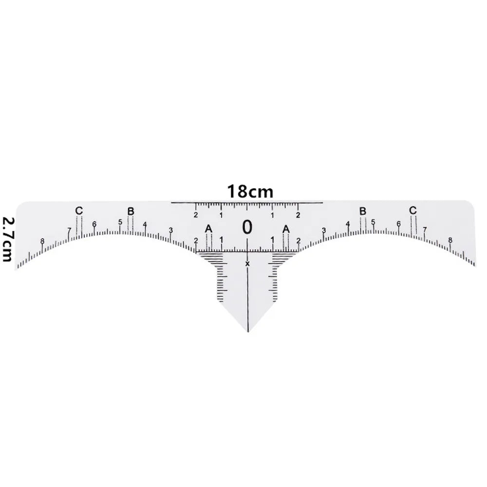 Disposable Microblading Brow Ruler Set — 10 pcs for Precise