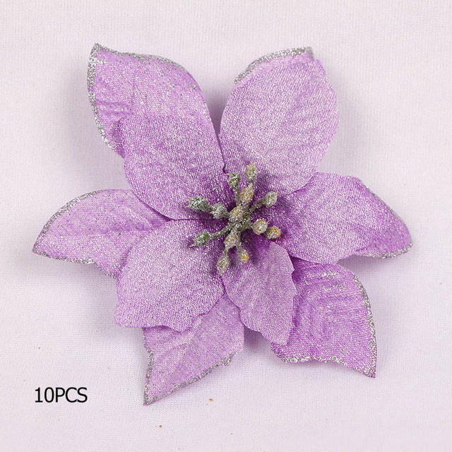 Artificial Poinsettia Tree Ornaments for Fuller Decor