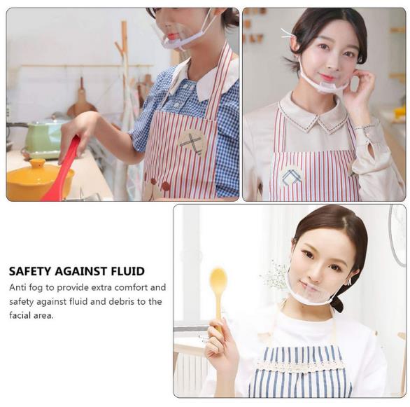 Transparent Anti-Splash Face Shield for Cooking Safety