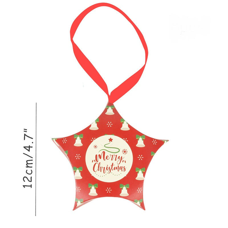 Christmas Gift Boxes: 12cm Star-Shaped Favor Packaging