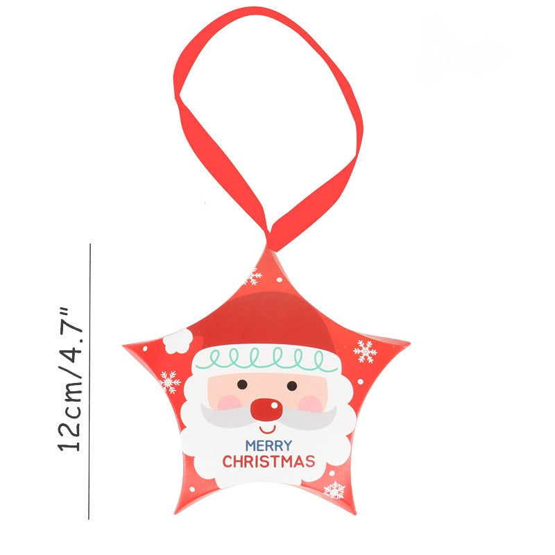 Christmas Gift Boxes: 12cm Star-Shaped Favor Packaging