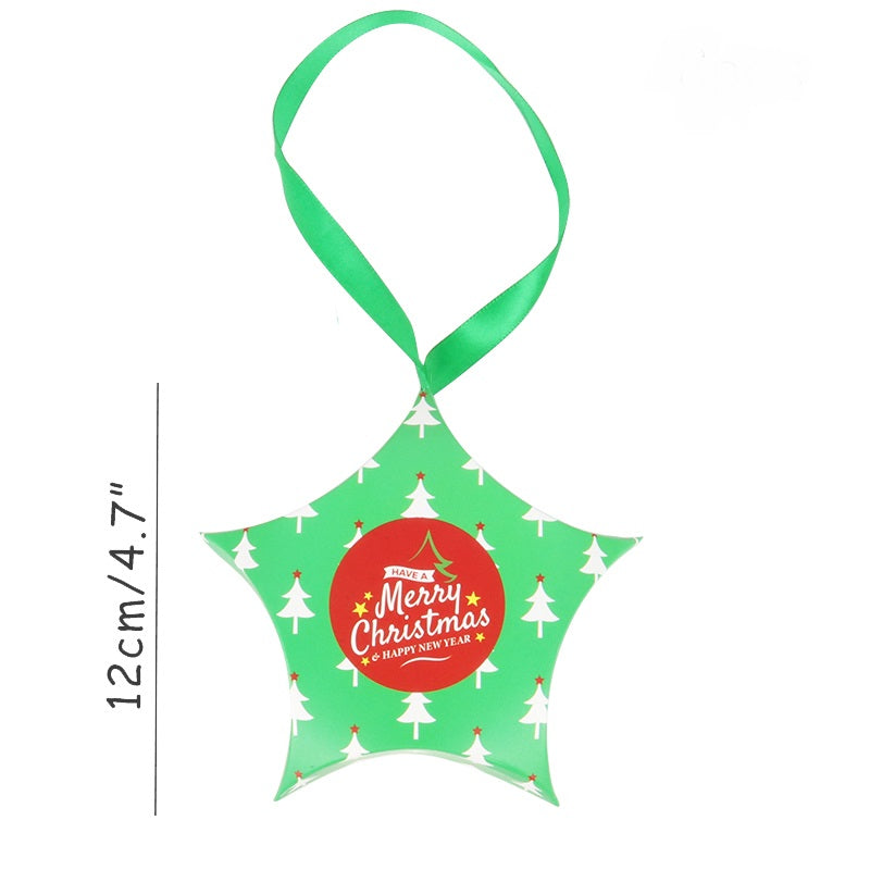 Christmas Gift Boxes: 12cm Star-Shaped Favor Packaging