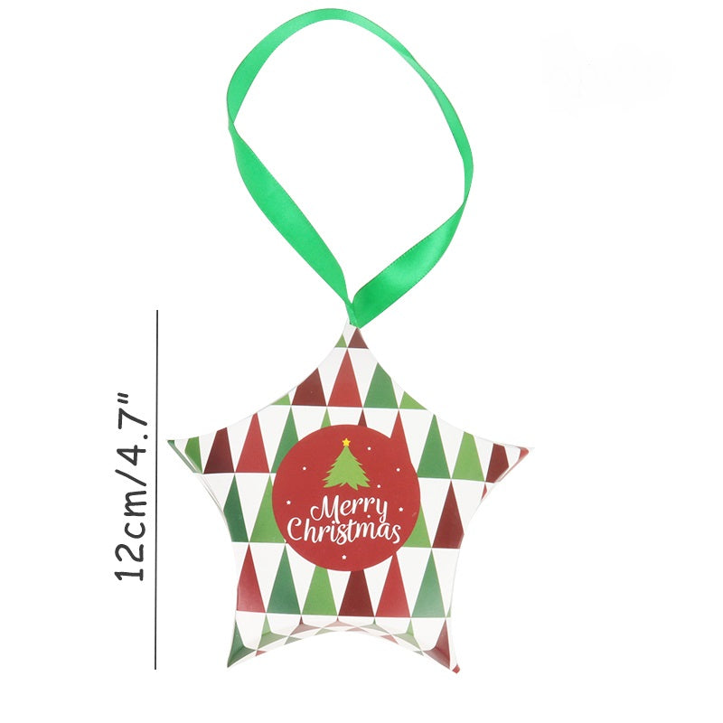 Christmas Gift Boxes: 12cm Star-Shaped Favor Packaging