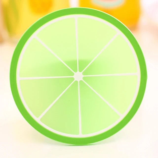 Silicone Coasters Set of 10 Fun Fruit Designs
