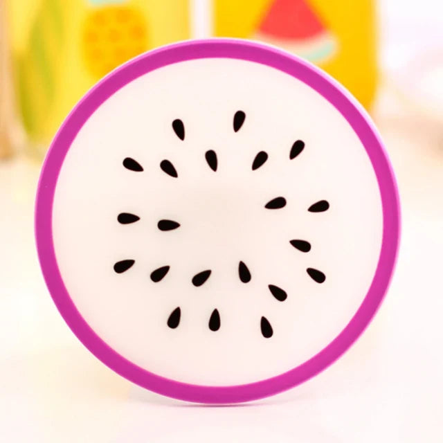 Silicone Coasters Set of 10 Fun Fruit Designs