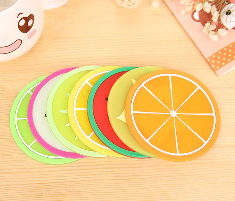 Silicone Coasters Set of 10 Fun Fruit Designs