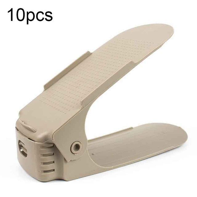 Adjustable Shoe Organizer That Doubles Closet Space