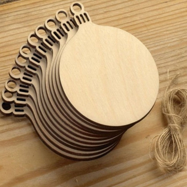 Wood Christmas Ornaments for Rustic Holiday Tree Decor
