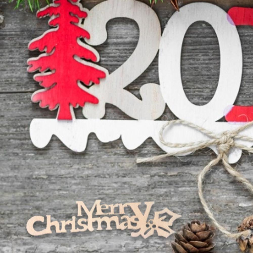 Wooden Christmas Craft Embellishments, 10-Piece Set