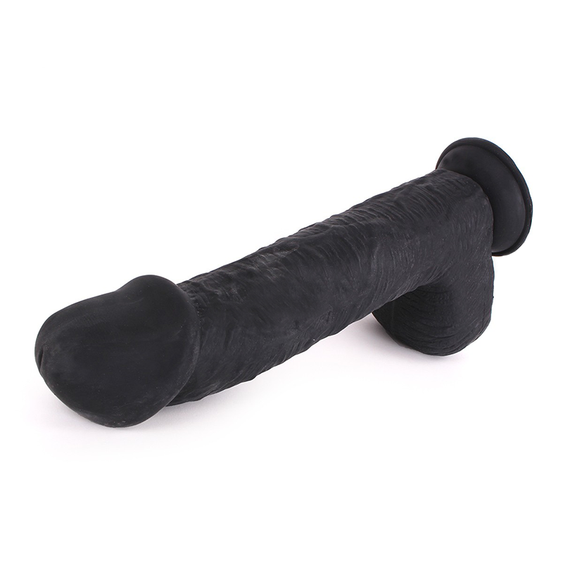 11-Inch Realistic Silicone Pleasure Product, Stable Base