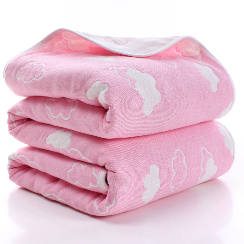 Baby Muslin Blanket, 100% Cotton, 6-Layer Summer Swaddle