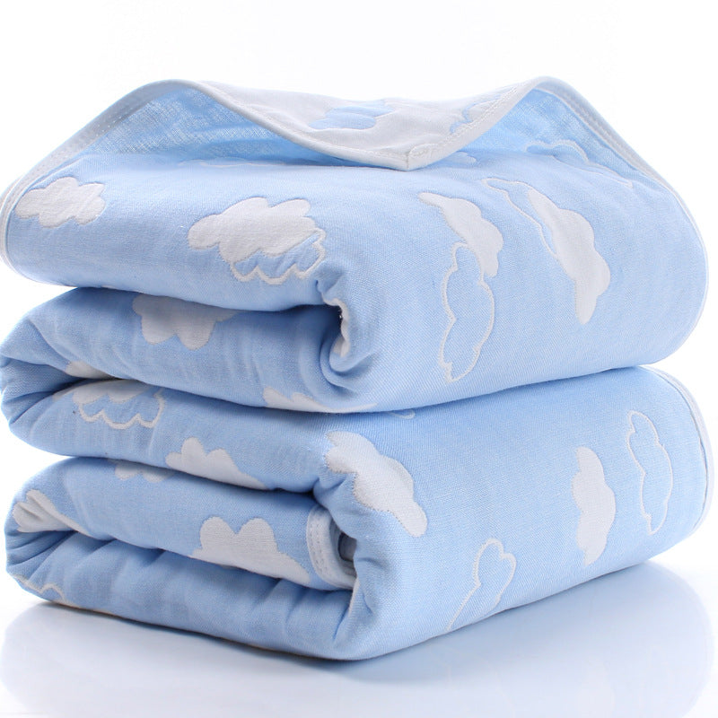 Baby Muslin Blanket, 100% Cotton, 6-Layer Summer Swaddle