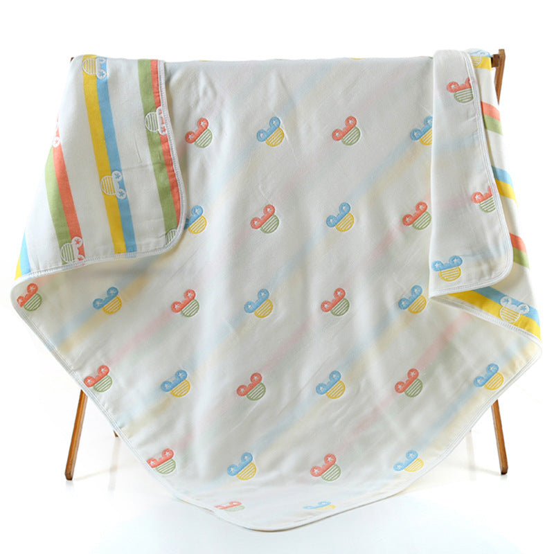 Baby Muslin Blanket, 100% Cotton, 6-Layer Summer Swaddle