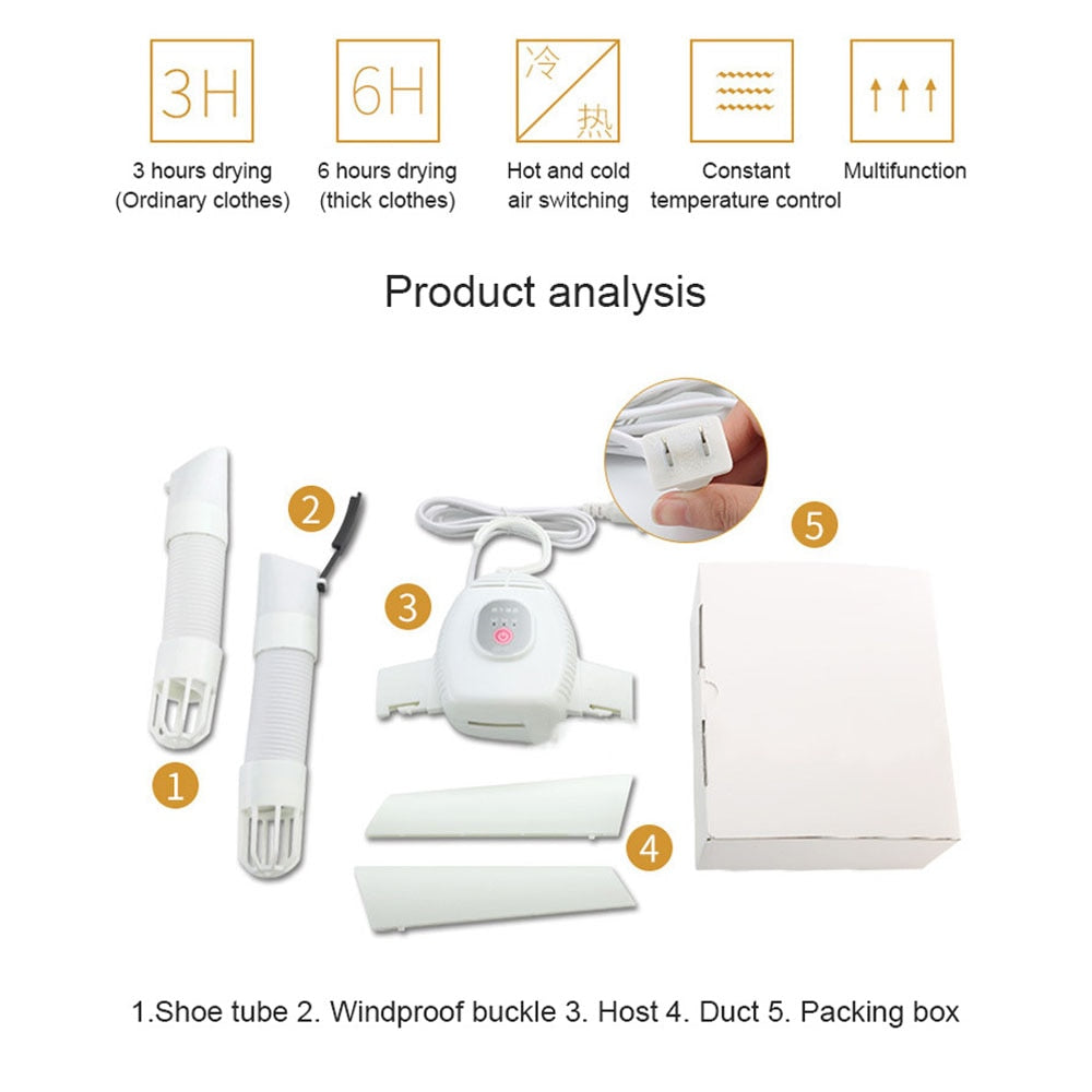 Electric Clothes Drying Rack: Dry Clothes & Shoes Fast