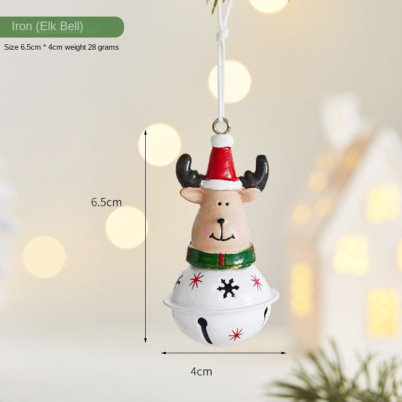 Vintage Iron Christmas Tree Ornaments, 7-Piece Set