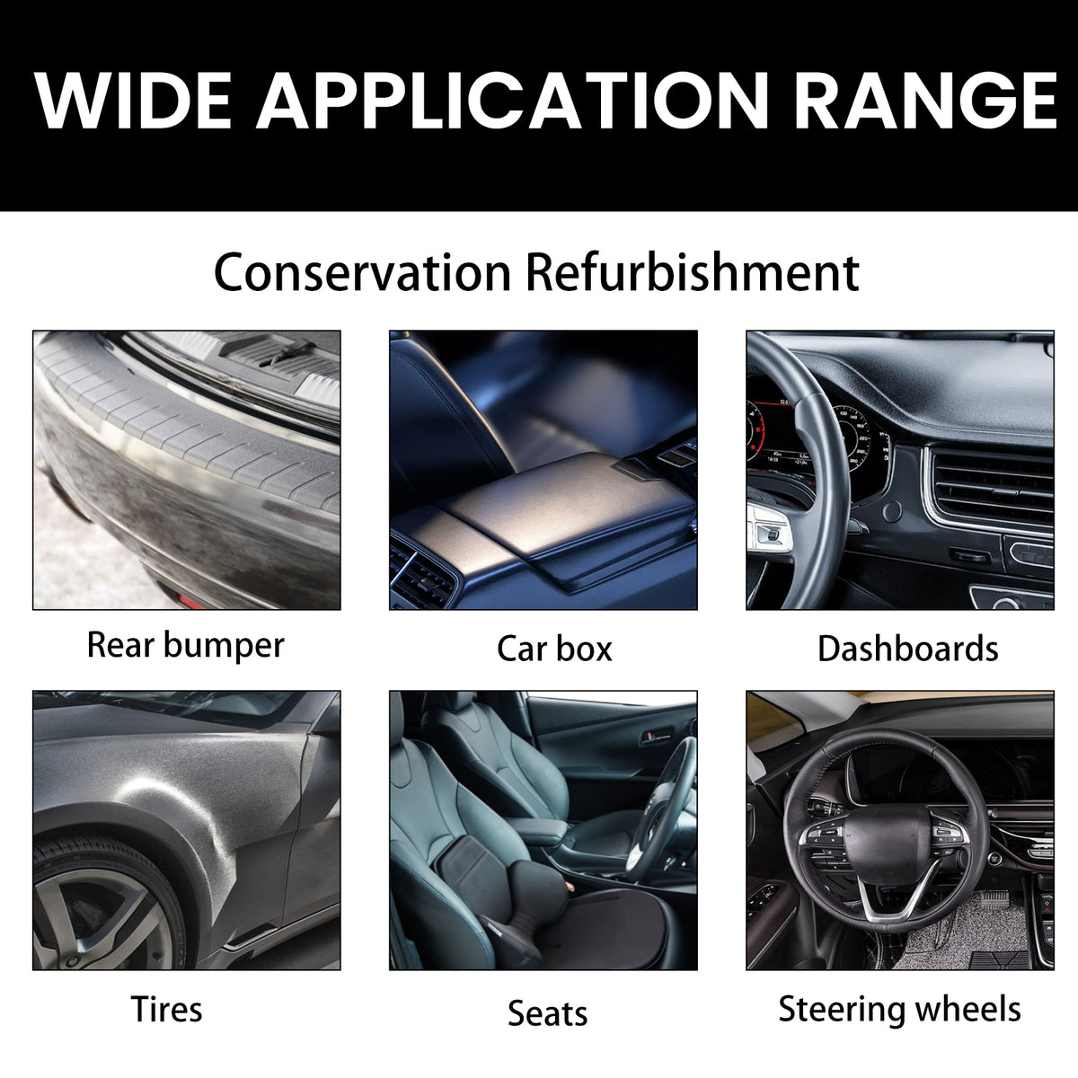 Plastic Restoration Spray for Faded Automotive Trim
