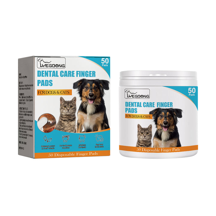 Dog & Cat Dental Finger Pads for Fresher Breath & Teeth