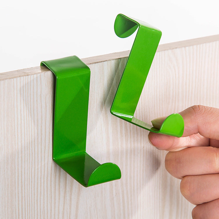 Nail-Free Over-the-Door Hooks for Coats and Bags 2-Pack