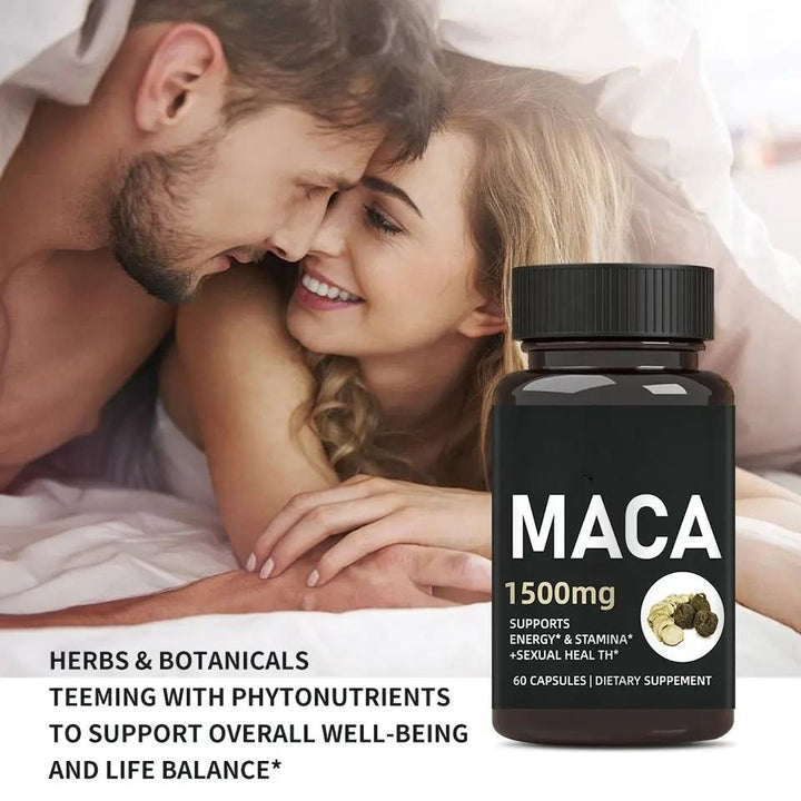 Maca Root Extract Capsules — 1500mg Natural Energy & Stamina