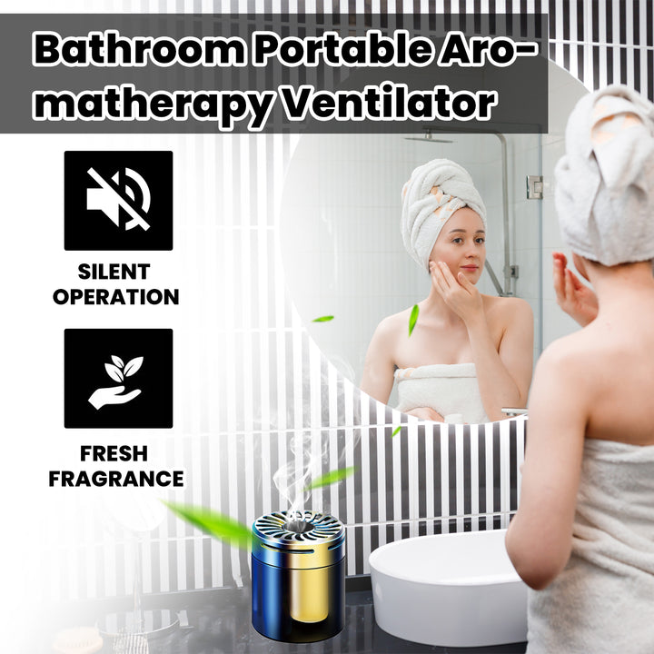 Portable Bathroom Ventilator for Quiet Fresh Fragrance