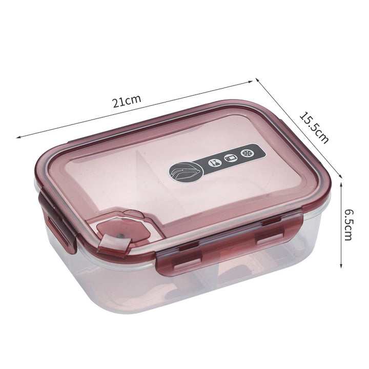 Microwave Bento Lunch Box with Sealed Compartments