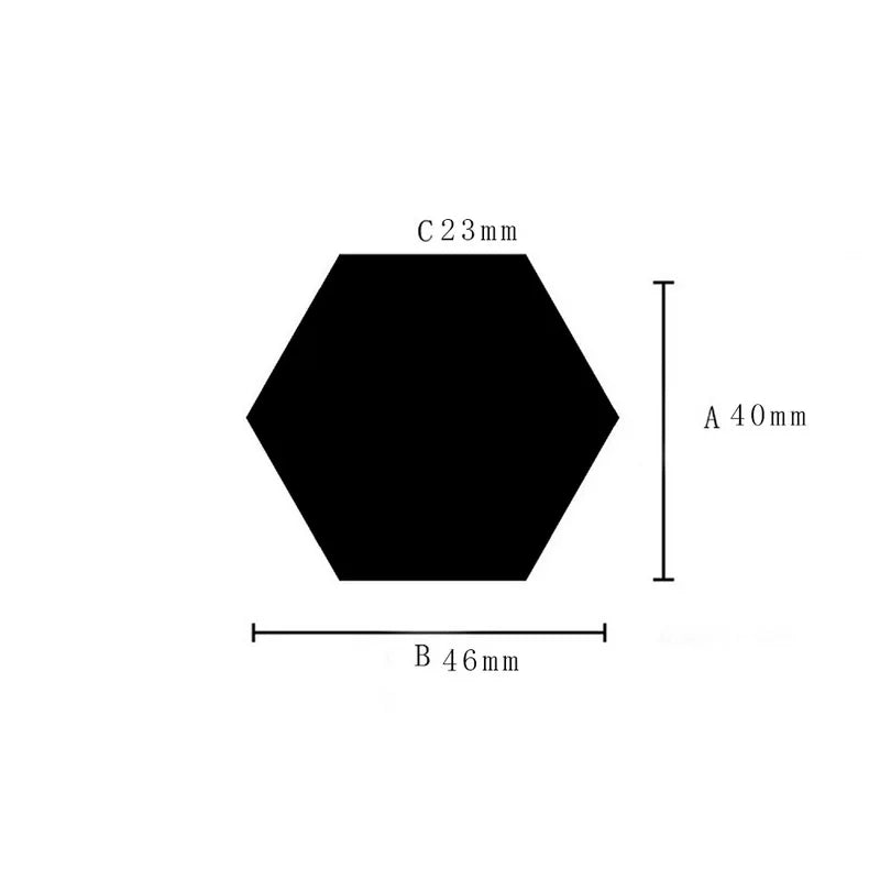 3D Hexagon Mirror Wall Stickers for Living Room Decor