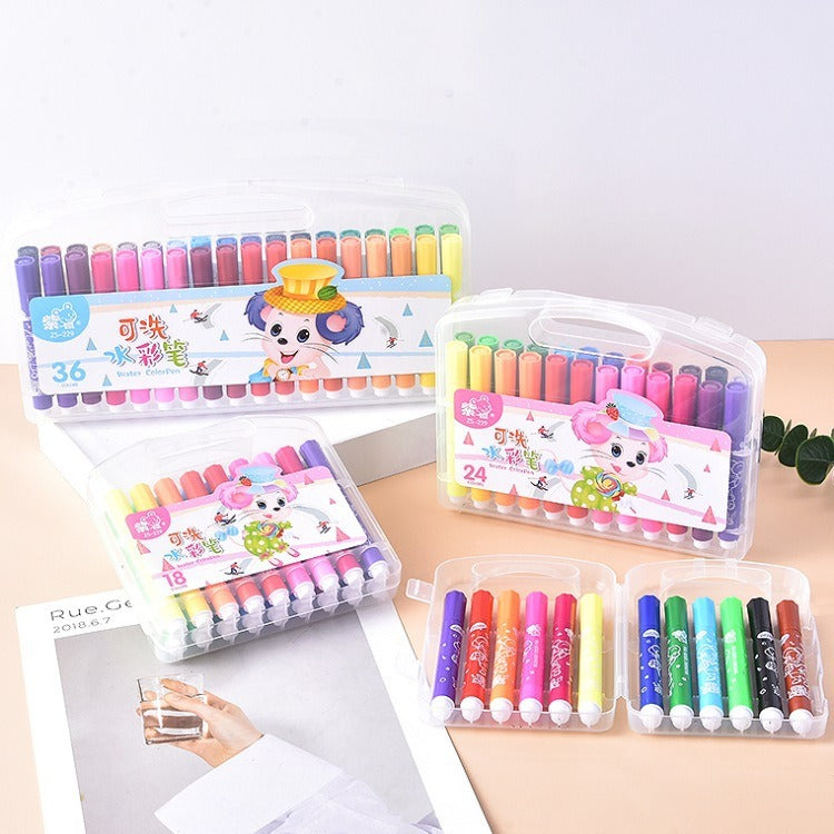 Washable Watercolor Pens for Kids, Portable Art Set
