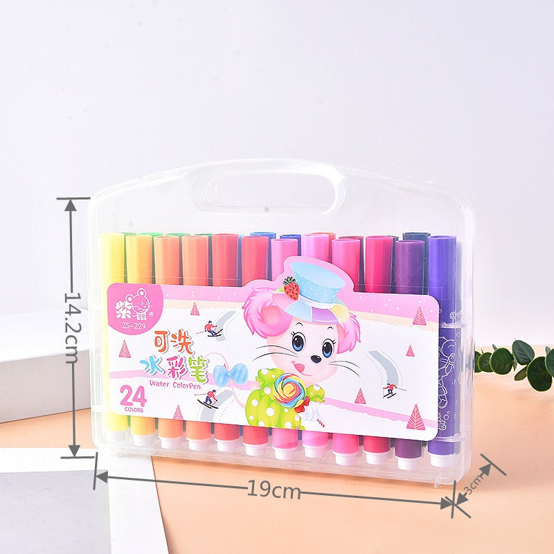 Washable Watercolor Pens for Kids, Portable Art Set
