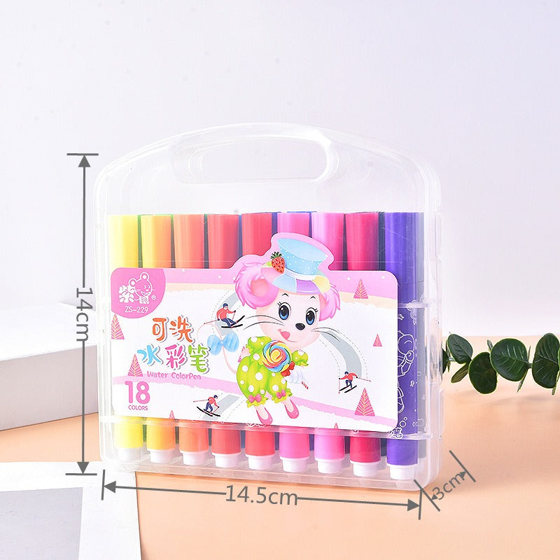 Washable Watercolor Pens for Kids, Portable Art Set