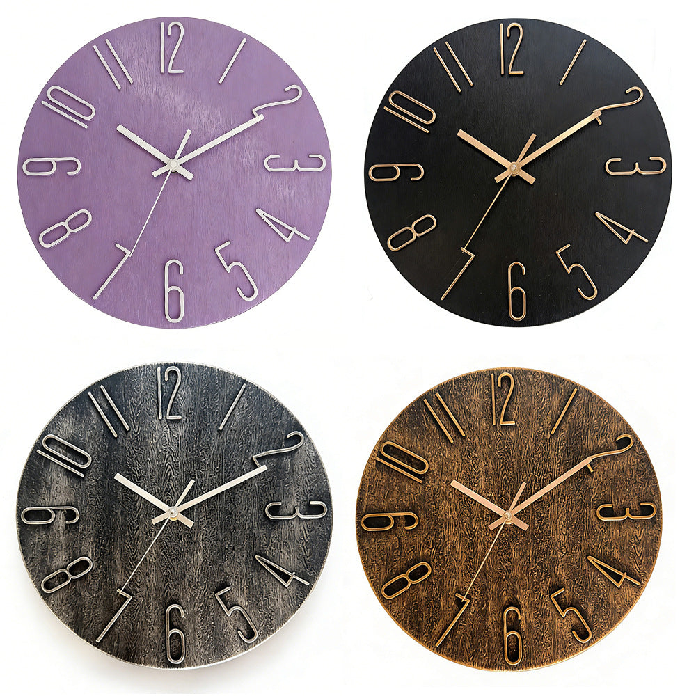 12-Inch Decorative Wall Clock for Clear, Stylish Time