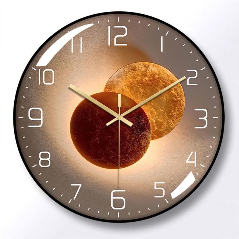 12-Inch Silent Wall Clock for Modern Living Rooms