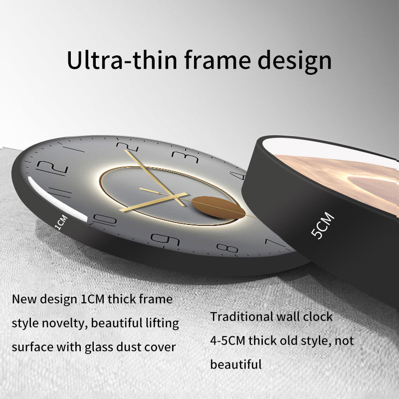 12-Inch Silent Wall Clock for Modern Living Rooms