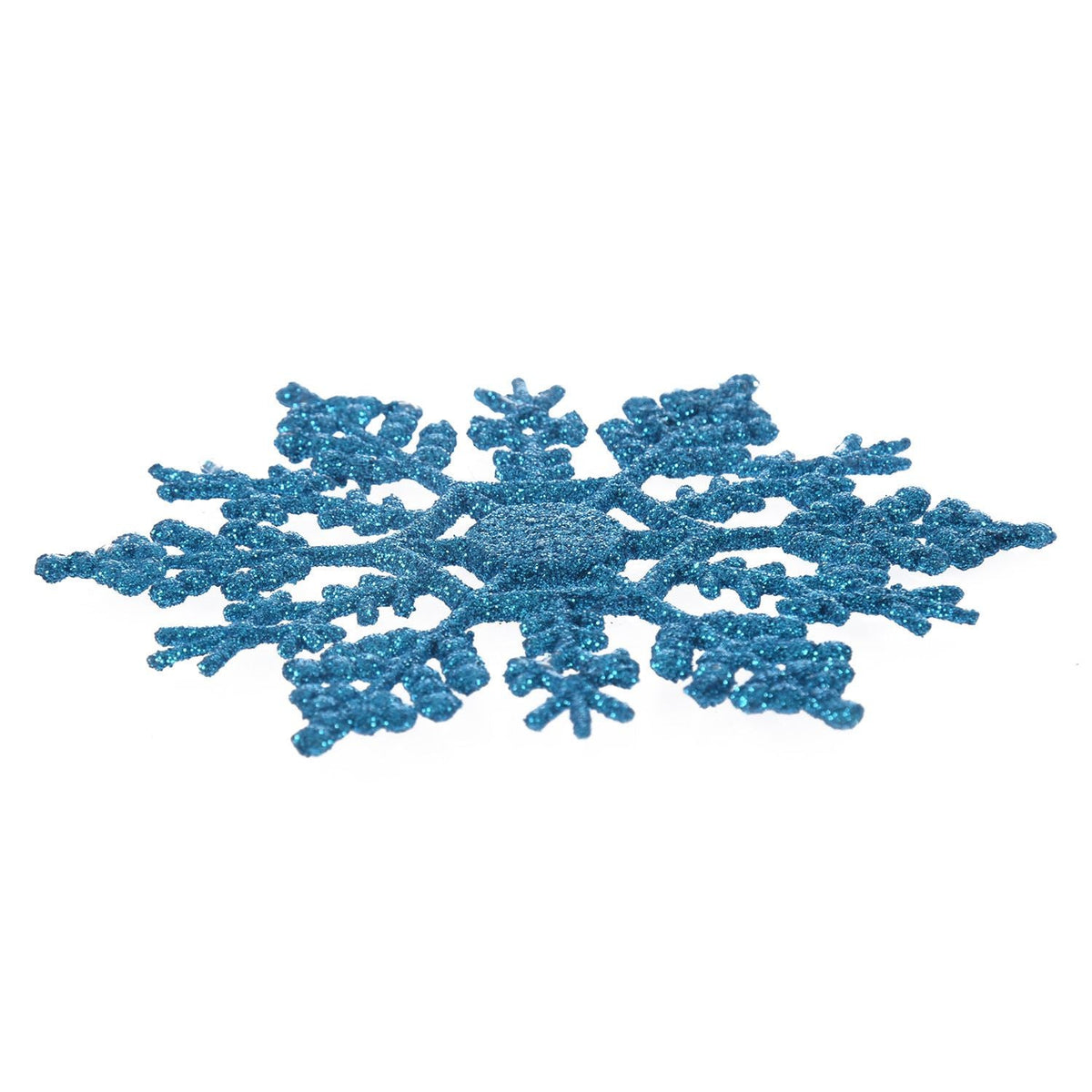 Glitter Snowflake Christmas Ornaments for Blue Trees