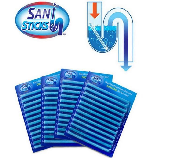 Enzyme Drain Cleaner Sticks, 12-Pack for Odor Relief