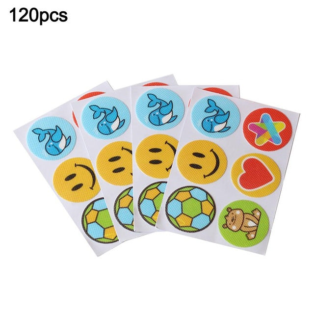 Mosquito Repellent Stickers for Kids, 120 Fun Patches