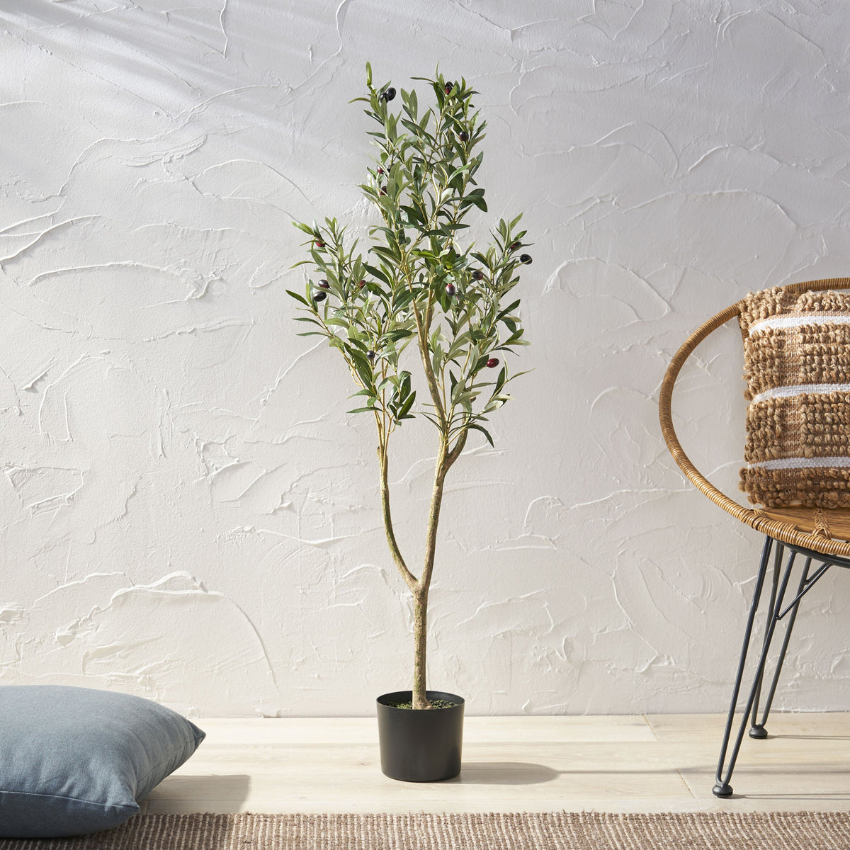 Artificial Olive Tree 120cm | Maintenance-Free Decor