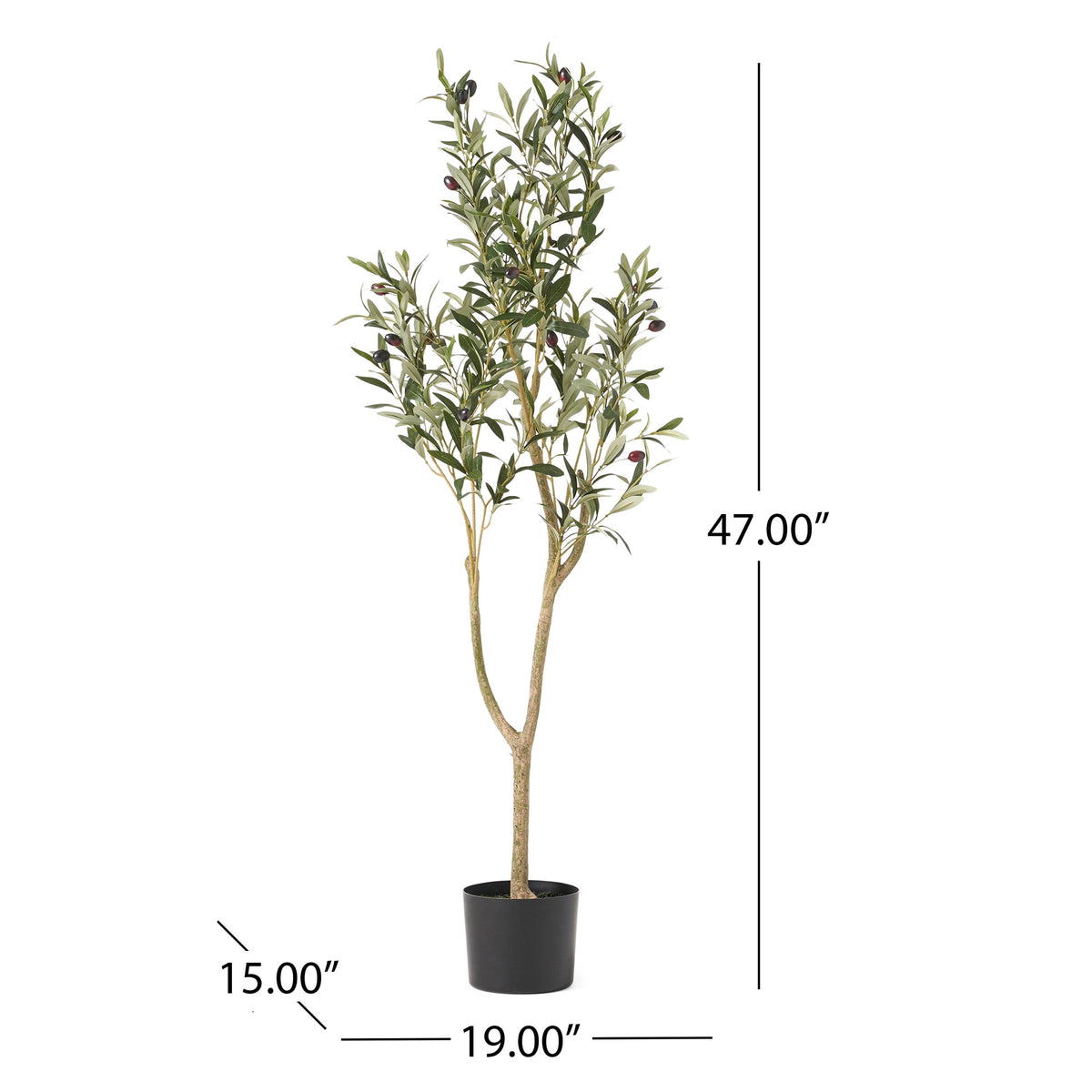 Artificial Olive Tree 120cm | Maintenance-Free Decor