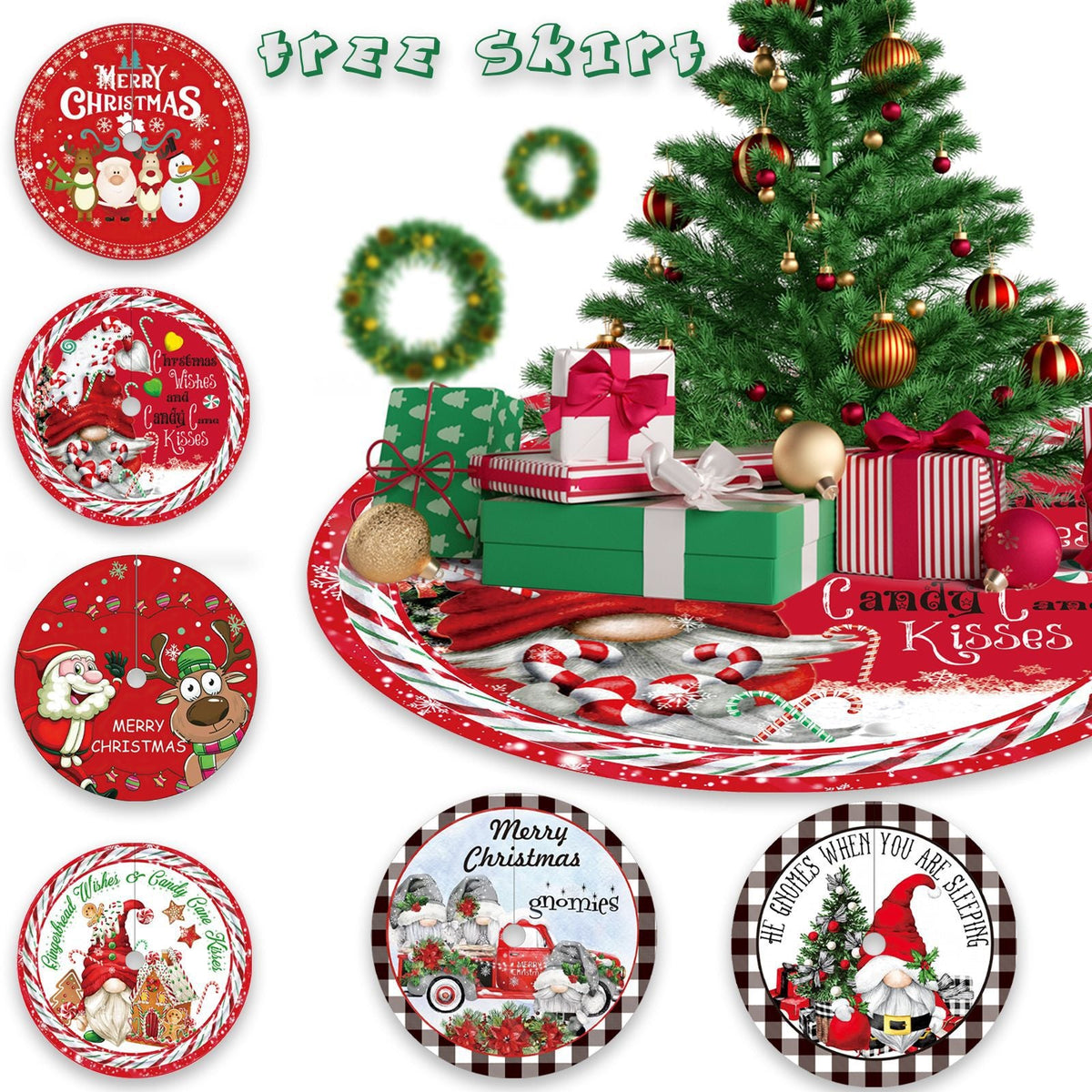 120cm Christmas Tree Skirt for a Polished Holiday Base