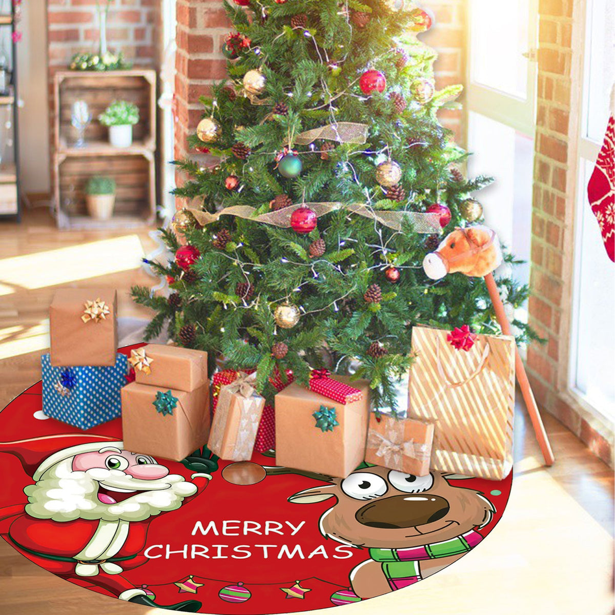 120cm Christmas Tree Skirt for a Polished Holiday Base