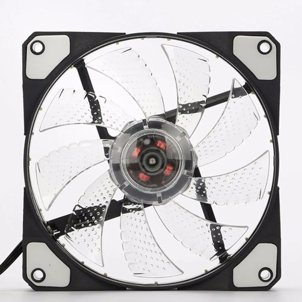 120mm LED Case Fan: Quiet Cooling With 15 Glowing Lights